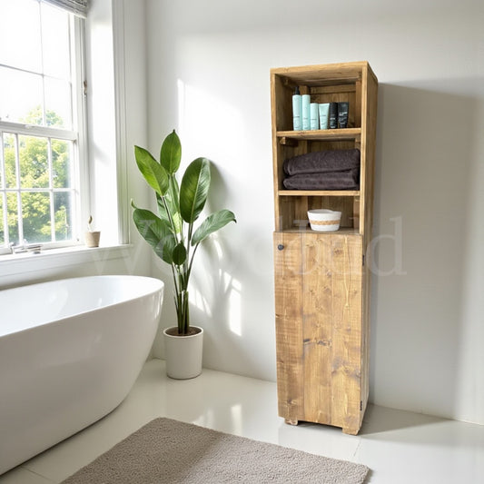 Colonne de salle de bain en bois ZOE - Sur mesure WoodInd