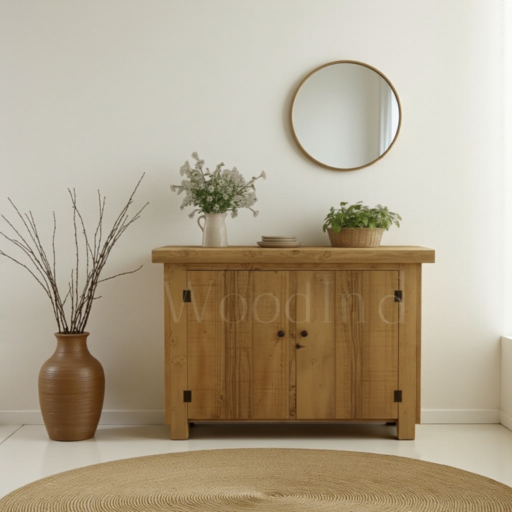 Console à porte bois vintage ARIA - Sur mesure WoodInd