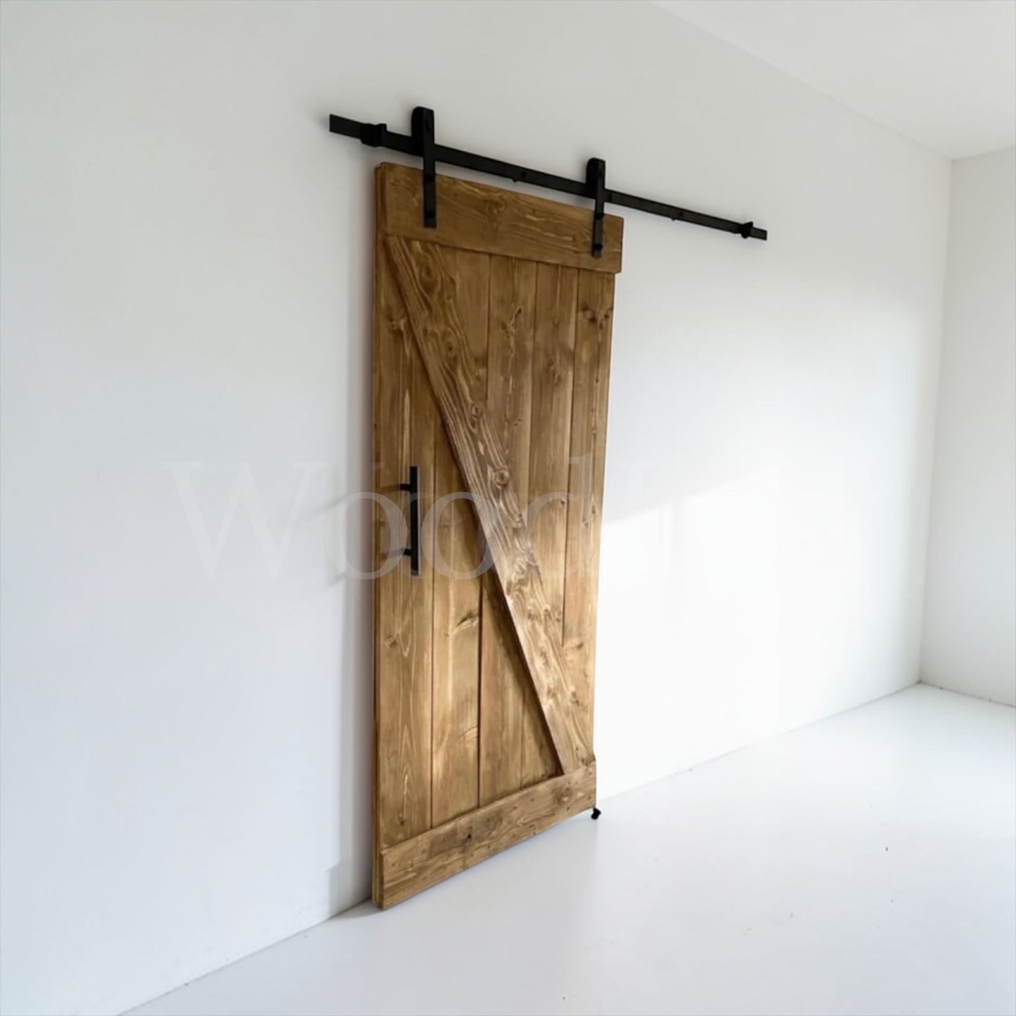 Porte coulissante en bois avec Z : EN STOCK WoodInd