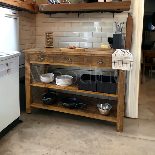 Etabli tiroirs meuble cuisine Alice - WoodInd