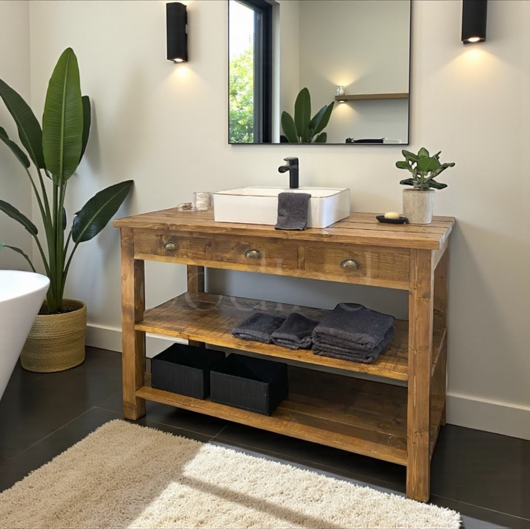 Meuble sous vasques en bois KITTY - Sur mesure WoodInd