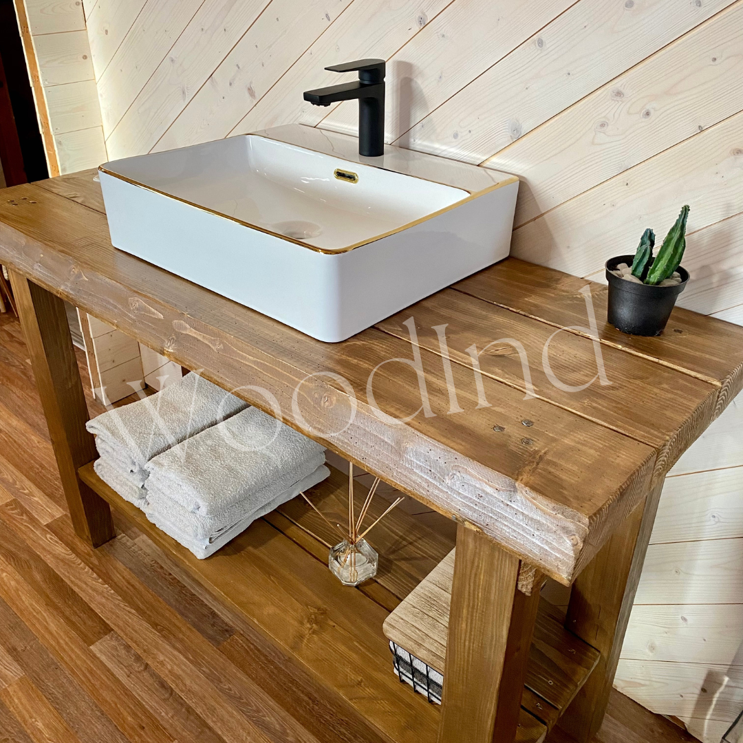 Meuble de salle de bain établie en bois JULIE - Sur mesure – WoodInd