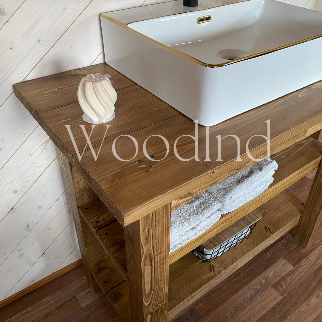 Meubles de Salle de Bain sur Mesure en Bois sous vasques - Woodind – WoodInd